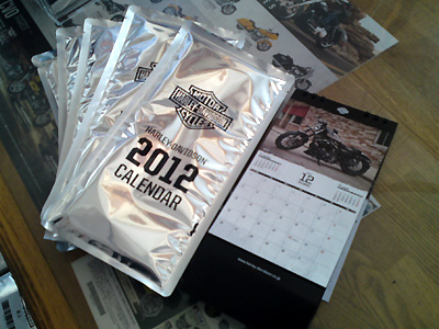 2012年 H-D 卓上 カレンダー